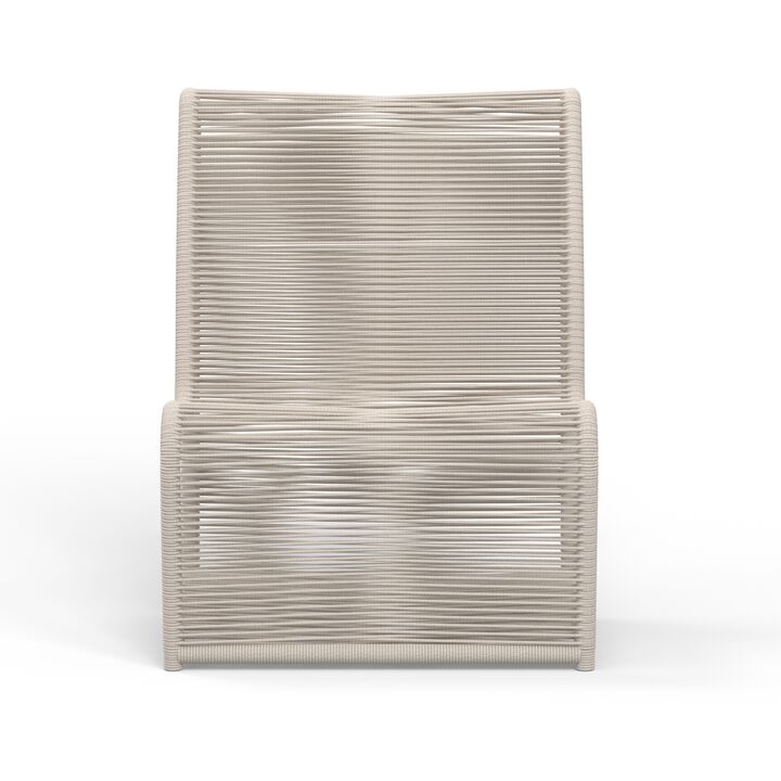 Sand Armless Club Chair