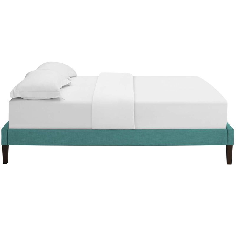 Modway - Tessie Queen Fabric Bed Frame with Squared Tapered Legs