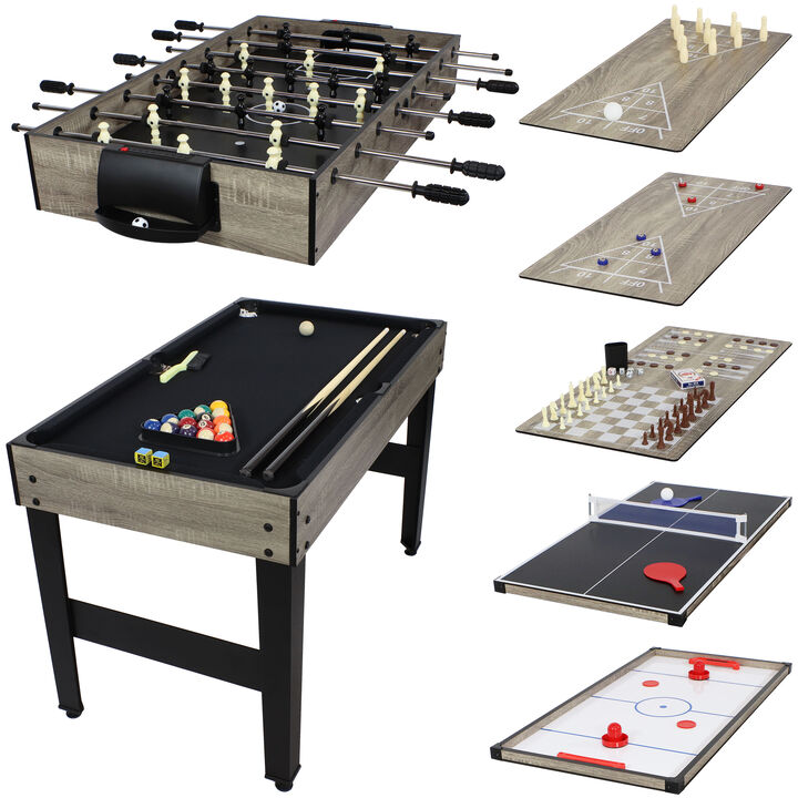 Sunnydaze 10-in-1 Multi Game Table - 49.5"