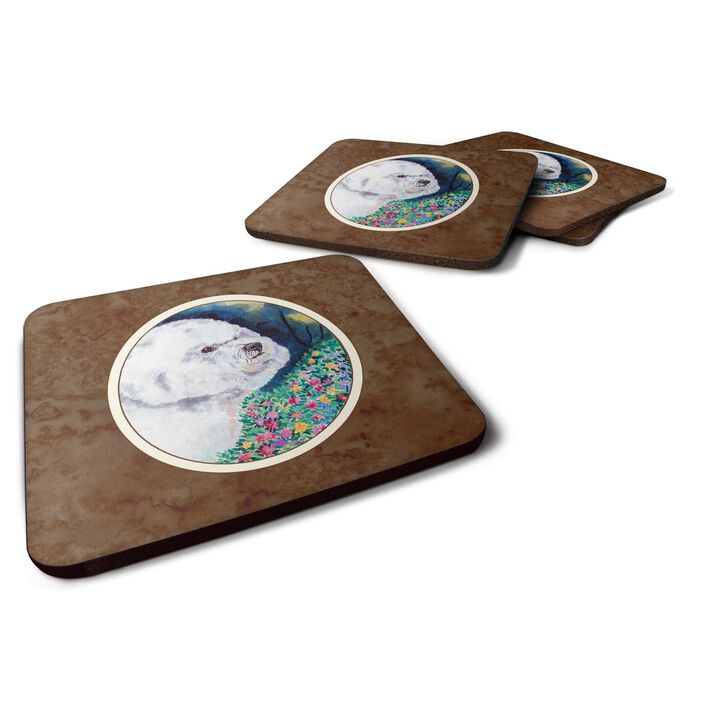 Caroline's Treasures 7225FC Bichon Frise Foam Coasters (Set of 4), 3.5, Multicolor