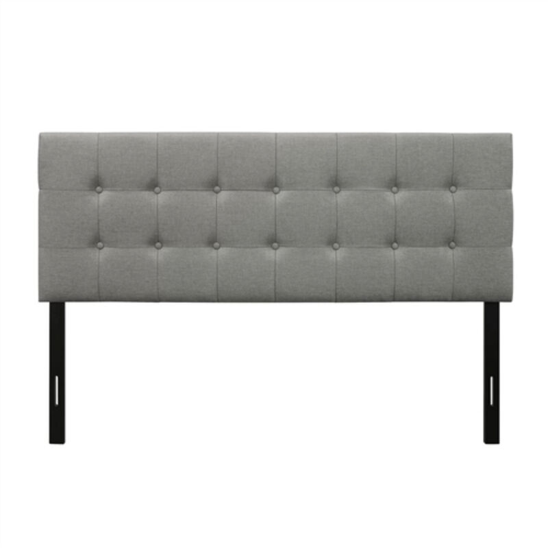 Fabric Upholstered Button Tufted Headboard for Modern Bedroom Decor