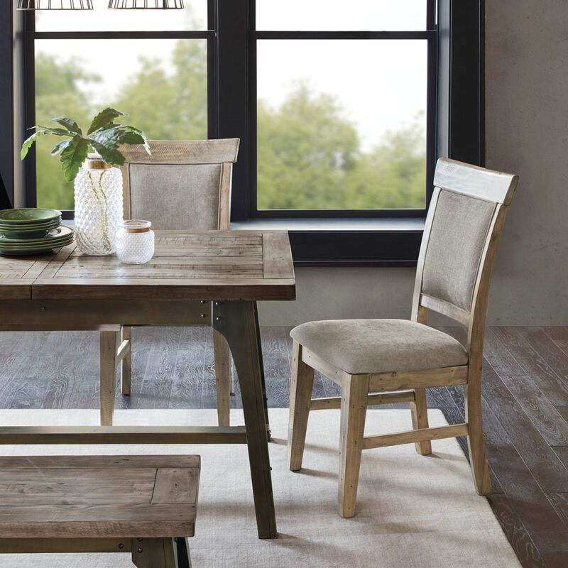 Gracie Mills Harold Contemporary Rustic Dining Chair Set of 2