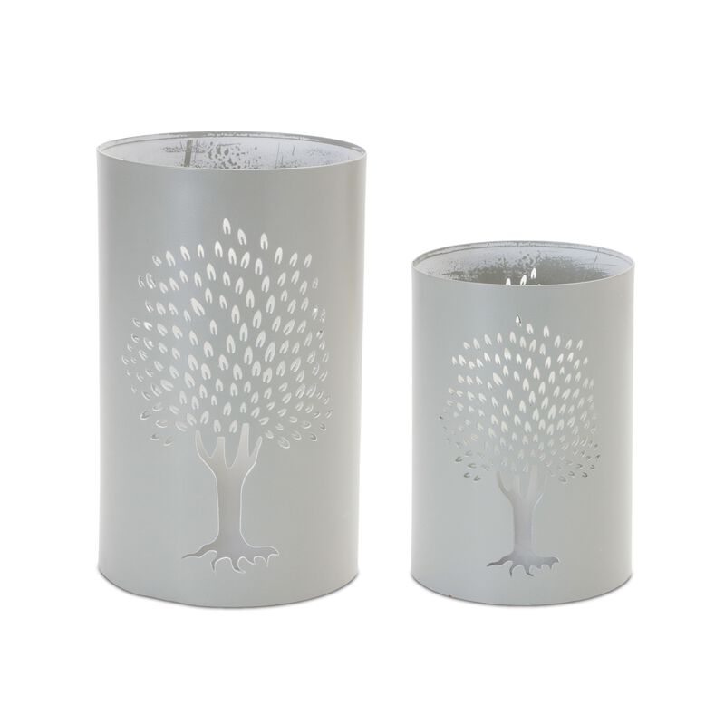 Set of 2 Elegant Candle Holders for Home Décor and Lighting