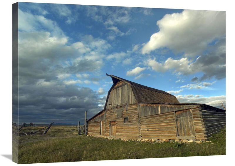 Mormon Row Barn, Grand Teton National Park, Wyoming-Canvas Art-32x24
