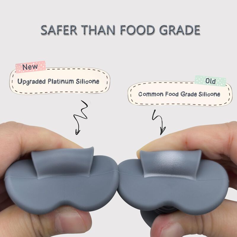Non-Toxic Baby Spoons for Self-Feeding, 6 Months+, First Stage Infants Led Weaning Training Utensils