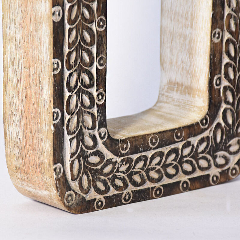 Vintage Natural Handmade Eco-Friendly "0" Numeric Number For Wall Mount & Table Top Décor