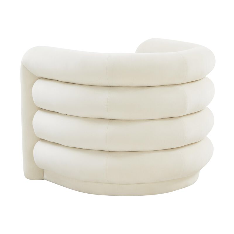 Curves Velvet Lounge Chair