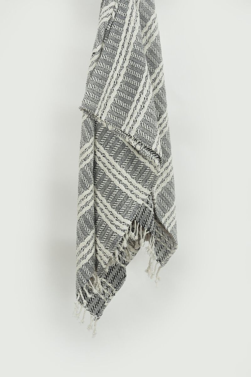 Black/Natural 50" x 60" Throw Blanket