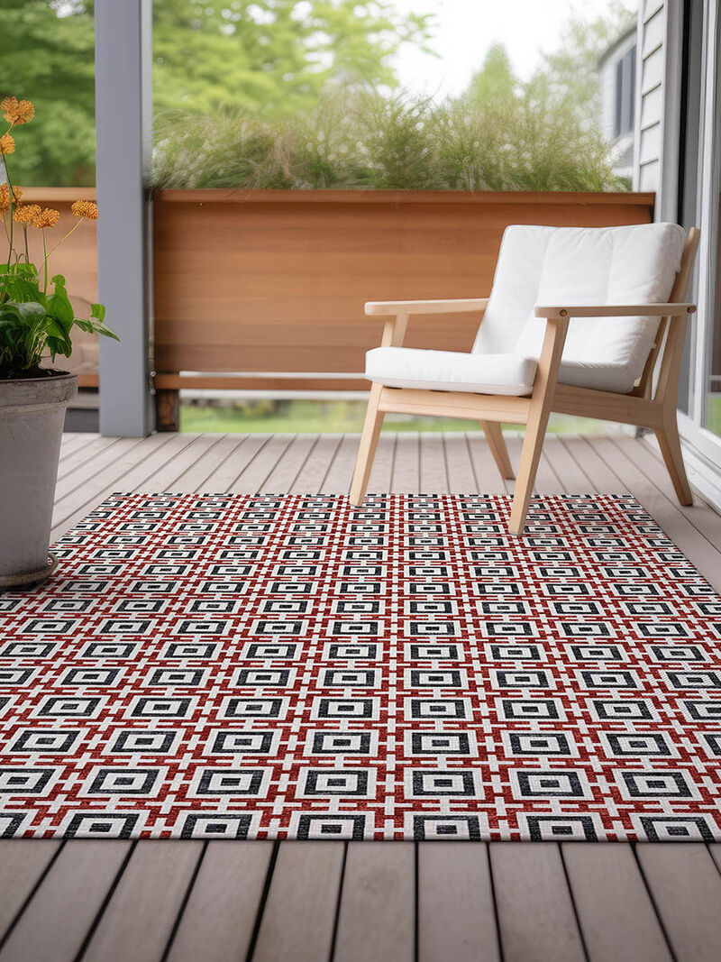 Marlo MO1 Red 3' x 5' Rug