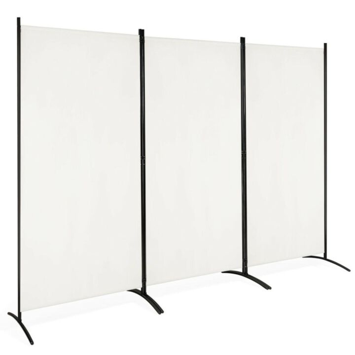 Hivvago 3-Panel Room Divider Folding Privacy Partition Screen for Office Room