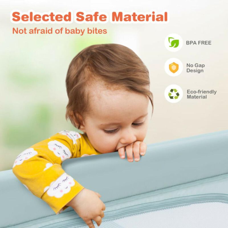 Hivvago Large Safety Play Center Yard with 50 Balls for Baby Infant