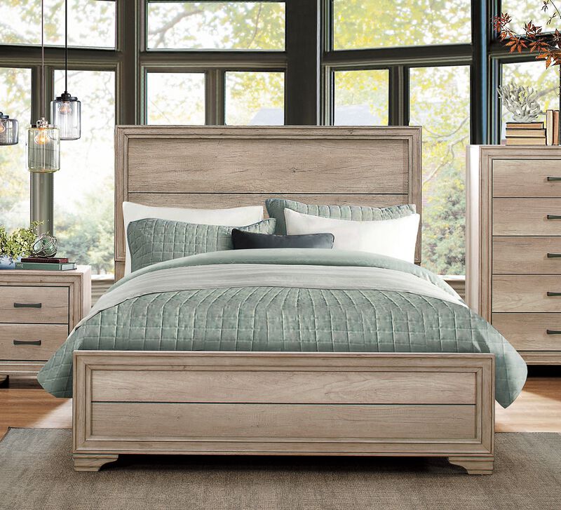 Streamdale Modern Queen Bed with Melamine Finish