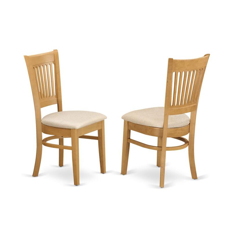 East West Furniture ANVA5-OAK-C 5 PC Dining room set - Dining Table and 4 Dining Chairs