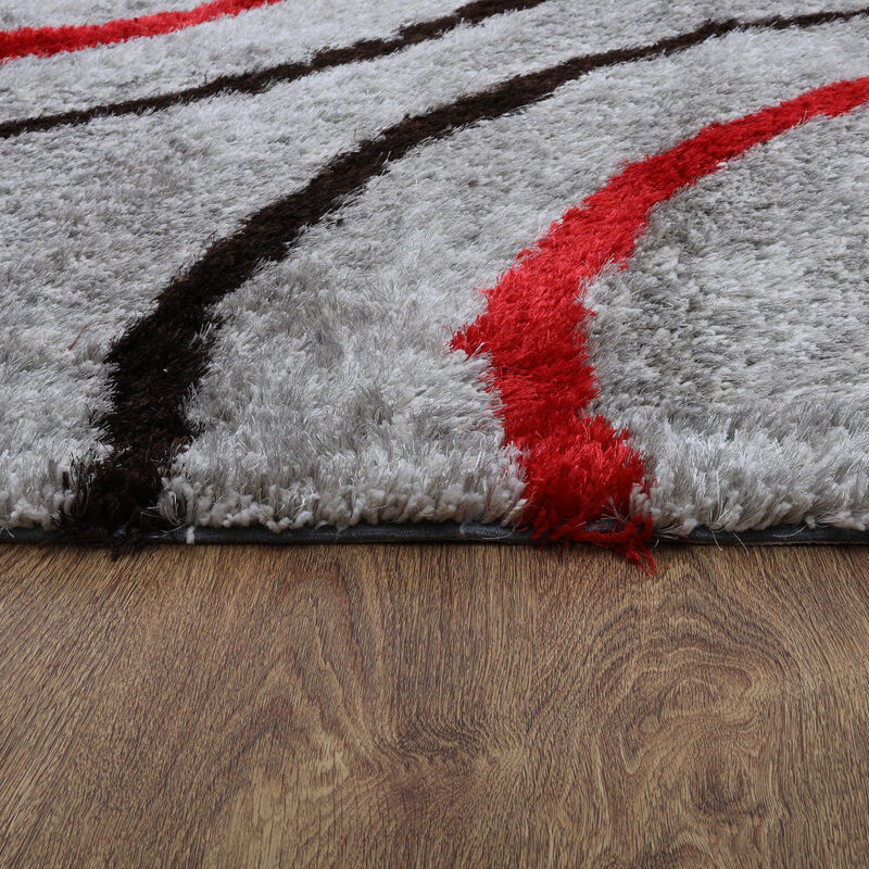 Rugsotic Carpets Hand Tufted Shag Polyester 10'x13' Area Rug Contemporary Multicolor K00032