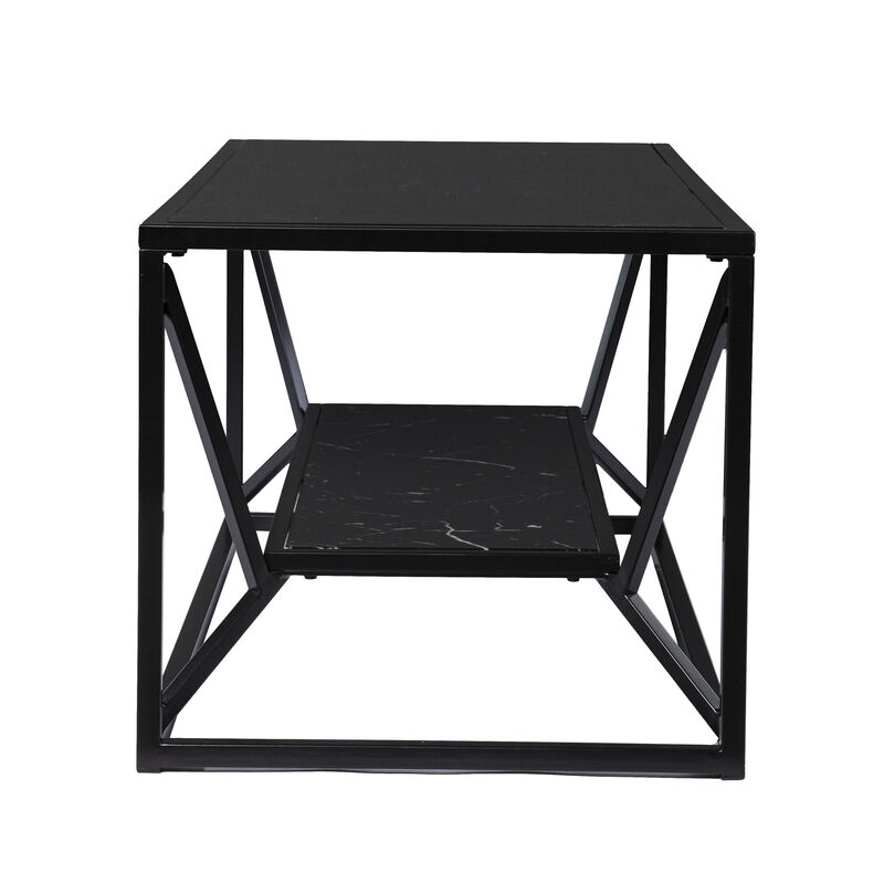 Argall Glass-Top Cocktail Table w/ Storage