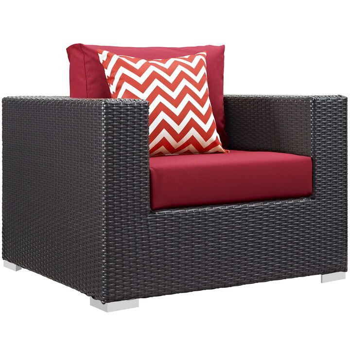 Modway - Convene 3 Piece Outdoor Patio Sofa Set