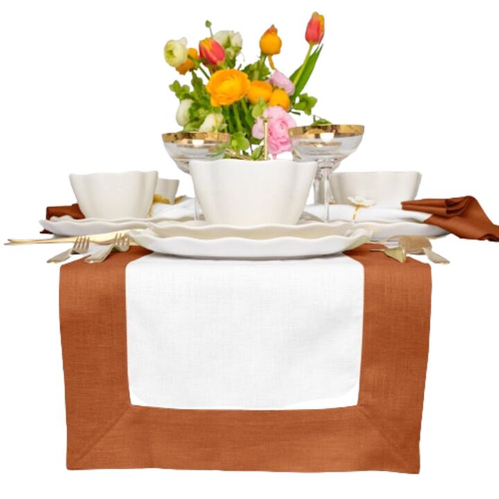 Solino Home 100% Pure Linen Table Runner | Contempo