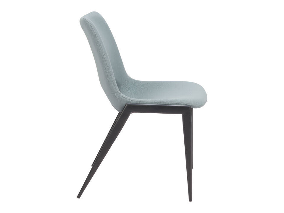 Desi Armless Dining Chair (Set of 2) Azure Gray