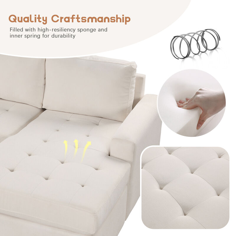 Merax Sectional Sleeper Sofa with Pull-out Bed