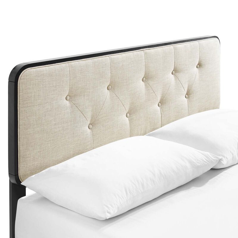Modway - Bridgette Full Wood Platform Bed with Splayed Legs