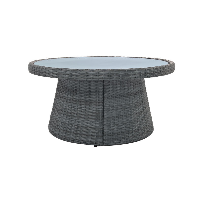 Merax 10-Piece Outdoor Sectional Half Round Patio Rattan Sofa Set