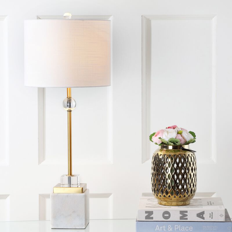 Dawson Marble/Crystal LED Table Lamp