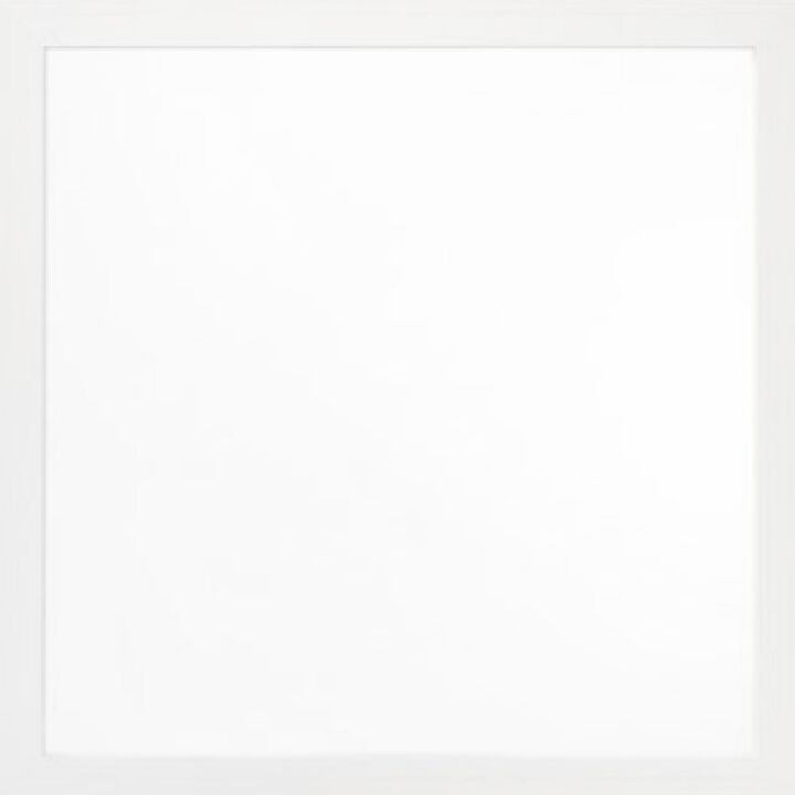 40 Inch Wall Mirror, Sleek Square Wood Frame, White-Benzara
