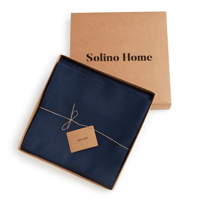 Solino Home 100% Pure Linen Curtain | Linen for Thanksgiving, Christmas