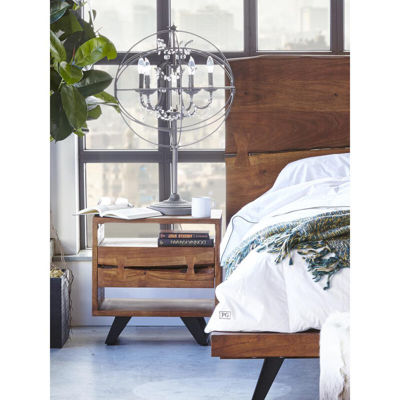 Madagascar Nightstand - Brown Collection, Belen Kox