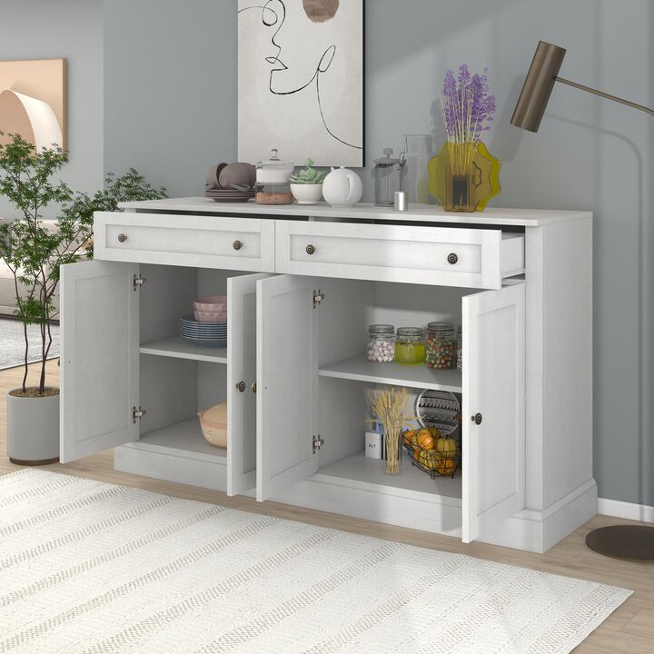 Merax Kitchen Sideboard Storage Buffet Cabinet with 2 Drawers