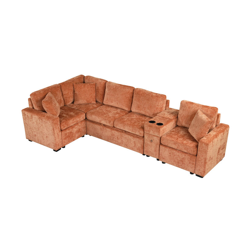Merax L-shaped Convertible Sectional Sofa Sleeper