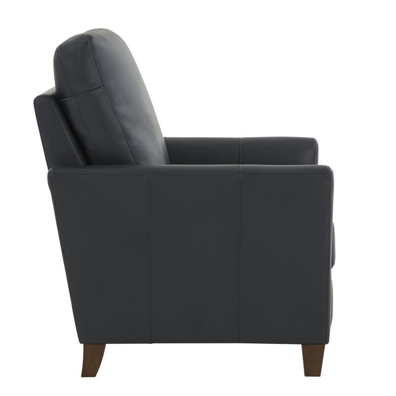 Comfort Pointe Penny Midnight Blue Faux Leather Modern Recliner