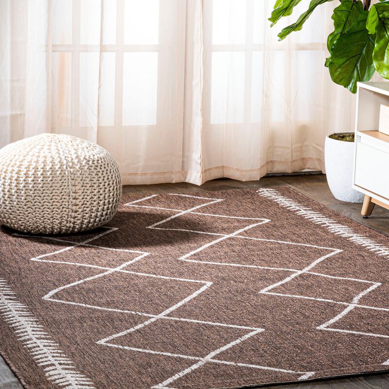 Derya Tribal Diamond Trellis Indoor/Outdoor Area Rug