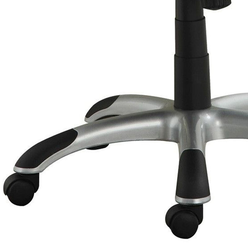Leather, Sporty Executive High Back Office Chair, White-Benzara