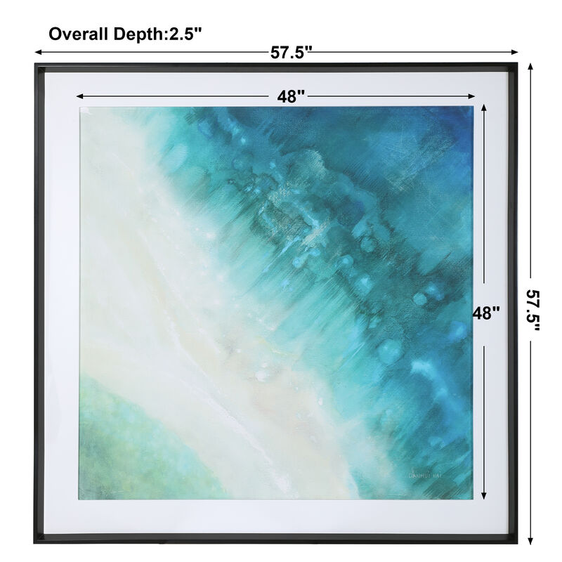 Bird's-eye View Coastal Print
