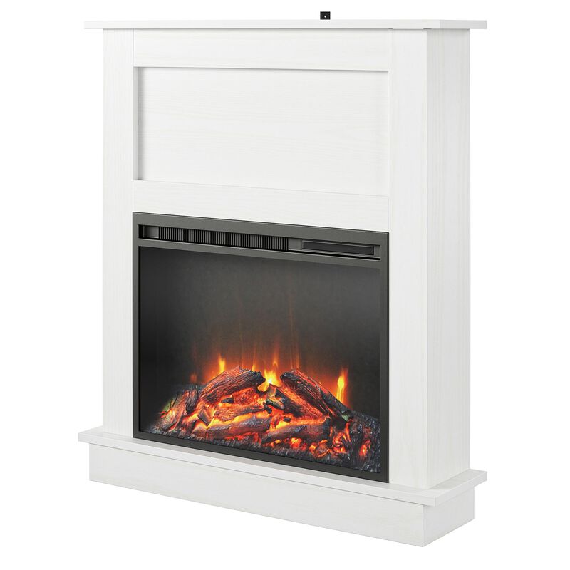 Ameriwood Home Ellsworth Fireplace Space Heater with Mantel