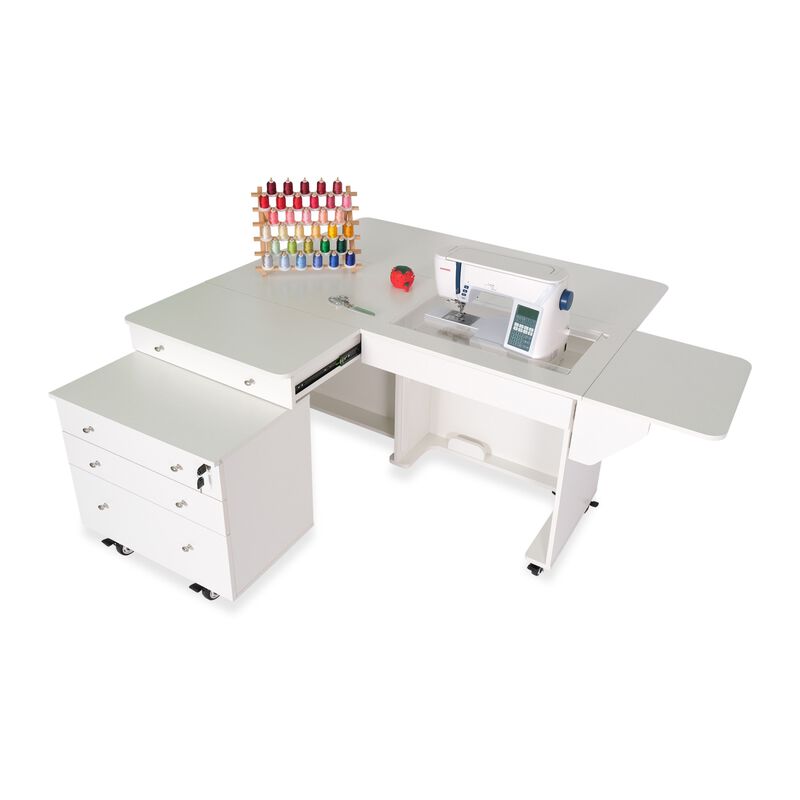 Arrow Kangaroo & Joey Sewing Cabinet Ash White