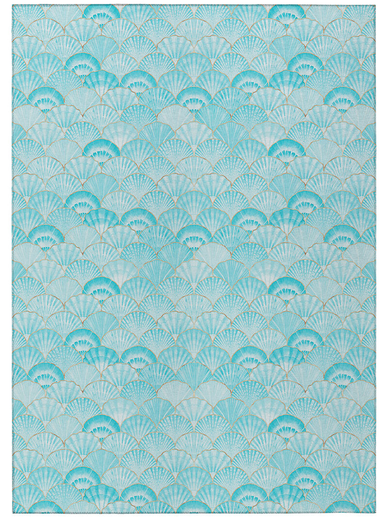 Seabreeze SZ2 Teal 3' x 5' Rug