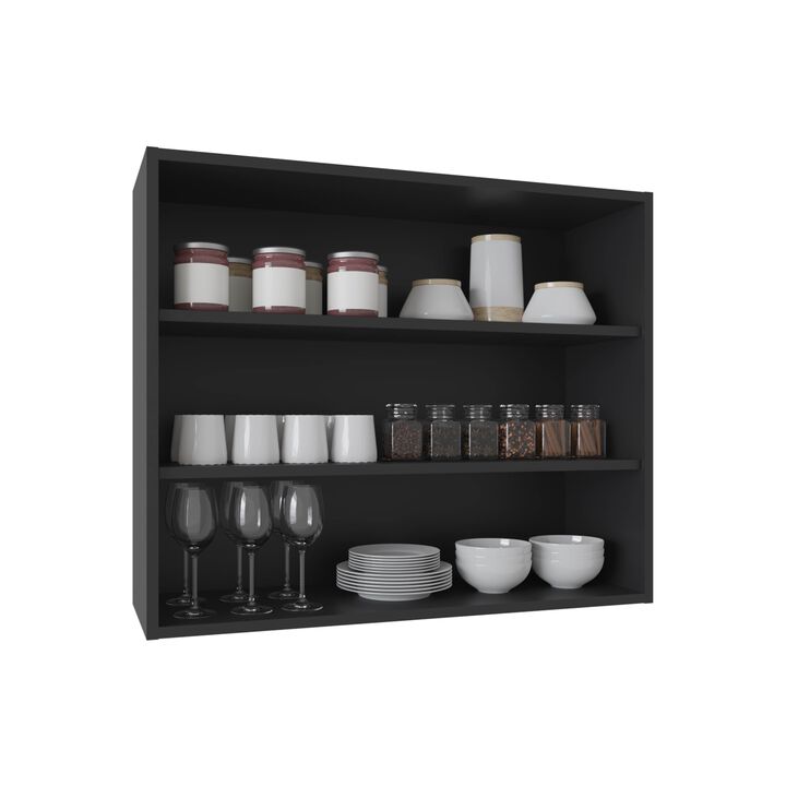 Ida Wall Shelf 30" H, 3 Shelves, White