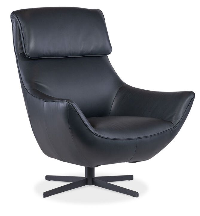 Hughes Blue Swivel Chair