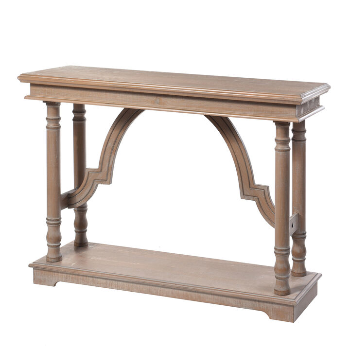 Weathered Wood Trestle Table