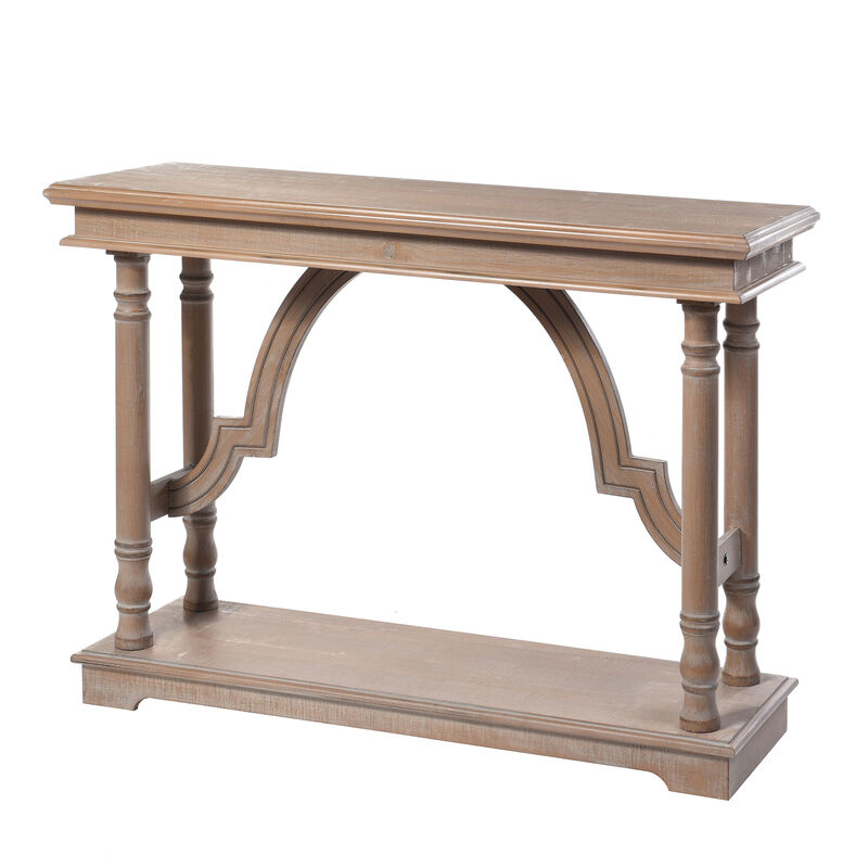 Weathered Wood Trestle Table