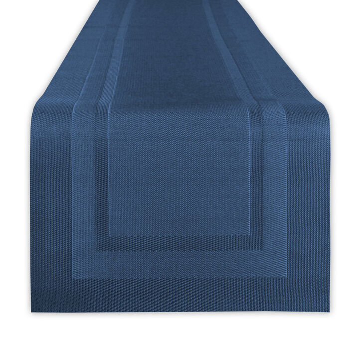14" x 72" Nautical Blue Double Frame Table Runner