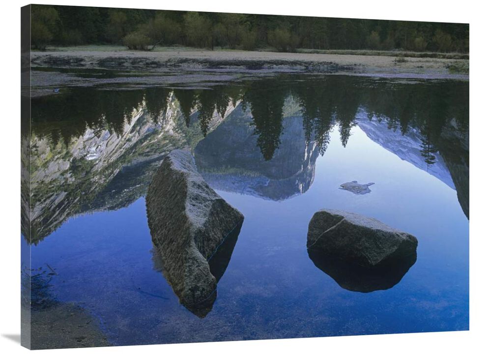 Mount Watkins reflected in, Mirror Lake, Yosemite National Park, California-Canvas Art-40x30