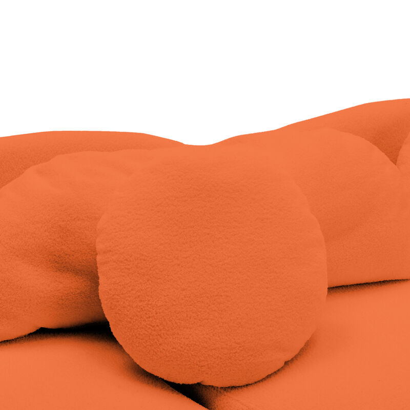 Merax Modern Lamb Velvet Sofa Couch for Living Room