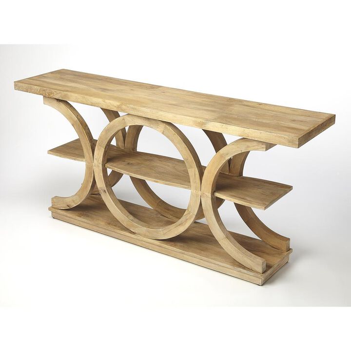 Modern Rustic Three-Tiered Console Table, Belen Kox