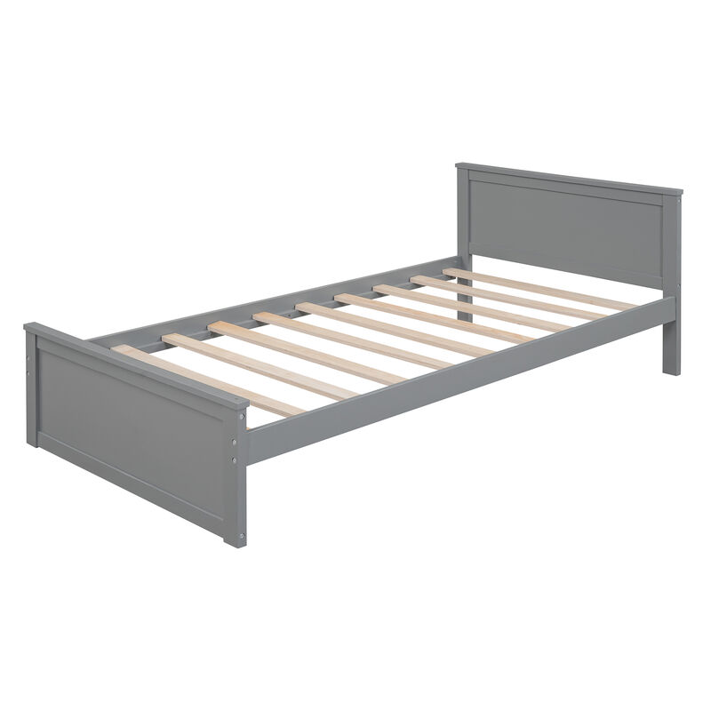Merax Loft Bed with Storage Shelves and Wardrobe