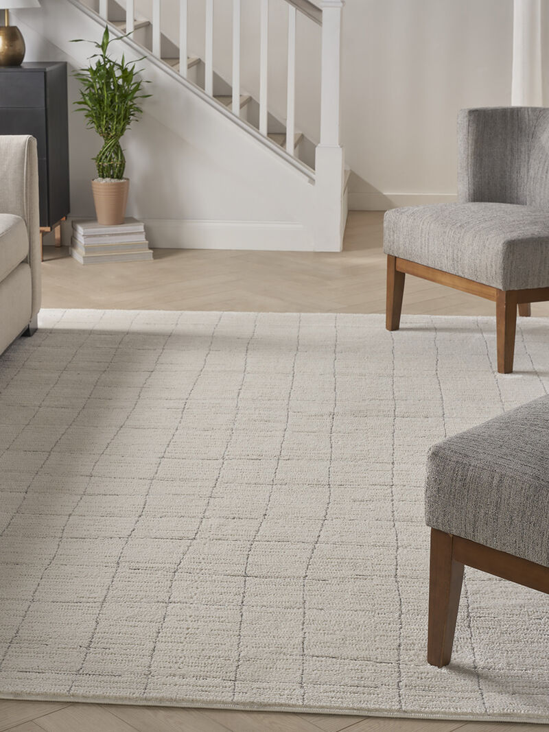 Andes AND04 Ivory/Gray 6' x 9' Rug