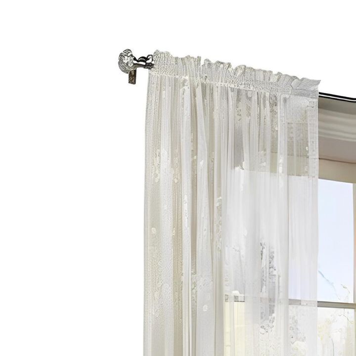 Commonwealth Habitat Mona Lisa Jacquard Lace Tailored Sheer Panel - 56x84" - Shell