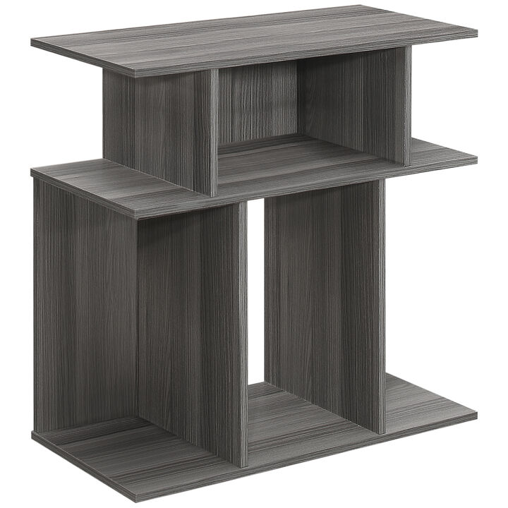 Monarch Specialties I 2481 Accent Table, Side, End, Nightstand, Lamp, Living Room, Bedroom, Laminate, Grey, Contemporary, Modern